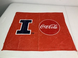 Toalla abanico Illini Illini naranja, azul, blanca. 17,5”x15”. NUEVO. No usado. - Imagen 1 de 5