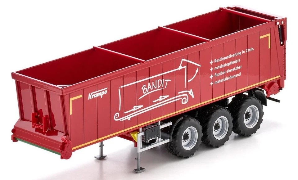 WIKING, Ribaltabile KRAMPE Bandit SBII 30/1070 3 assi rosso, 1/32,  WIK77657 - Immagine 1 di 1