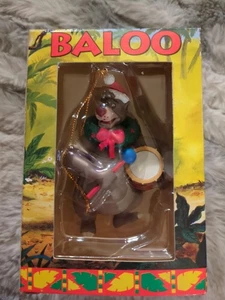 1996 Grolier Walt Disney's Il libro della giungla Baloo prima edizione decorazione natalizia - Foto 1 di 2