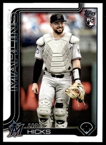 2025 Topps Update Baseball #US52 Liam Hicks Miami Marlins Rookie - Picture 1 of 2
