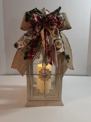 Linterna de Navidad Pier 1 con vela sin llama 16" de alto Foto 1 de 4