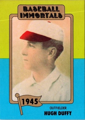 1980 SSPC HOF Hugh Duffy #34 Boston Beaneaters Baseball Card - Image 1 of 2
