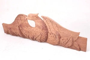 Wooden Eagle Splat Clock Case Decoration - 14-3/4" wide - Unfinished - XC444 - Picture 1 of 4