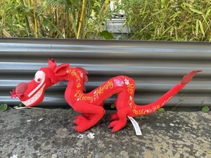 Disney Wisdom Collection Mulan Dragon Mushu Plush Toy no. 2 red Original - Picture 1 of 7