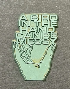 Vintage 1970’s Retro “A Bird In The Hand…” Novelty Humor Refrigerator Magnet - Picture 1 of 2