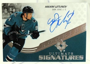 UDC Ultimate Signatures Rookies 2020-21 Maxim Letunov RC automático #USR-ML - Imagen 1 de 2