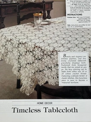 Timeless Tablecloth Crochet Pattern Magazine Pages - Image 1 of 3