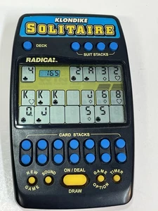 Radica Klondike Solitaire Electronic Handheld Game Big Screen Model 2320 TESTED - Picture 1 of 6
