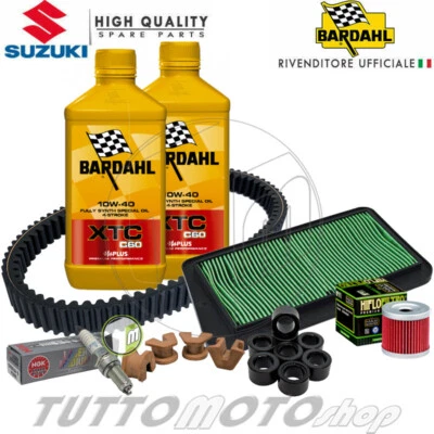 Tagliando SUZUKI Burgman 400 2018-2022 / Olio Bardahl XTC 10W40 + Kit Completo - Immagine 1 di 4