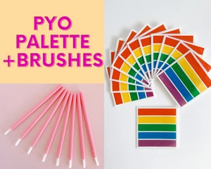 10/25/50/100 Combo Pack with Brushes Paint Your Own PYO Cookie Icing Palette - Picture 1 of 7