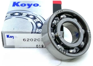 KOYO 6202 C3 HECHO EN JAPÓN Abierto, SIN SELLOS Rodamiento Ranurado Profundo de Bolas 15x35x11mm - Imagen 1 de 3