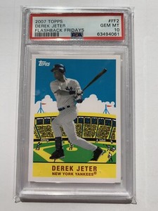 2007 Derek Jeter HOF Topps Flashback Fridays PSA 10