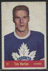 1957/58 Parkhurst #22 TIM HORTON, Toronto Maple Leafs bon+