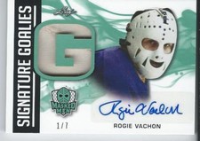 2017-18 2018 Leaf Masked Men Signature Goalies Autograph ROGIE VACHON Emerald /7