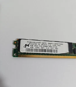 Micron MT36HVS51272PY-667E1 4Gb 2Rx4 PC2-5300P VLP DIMM 46C0519 43X5036 - Picture 1 of 2