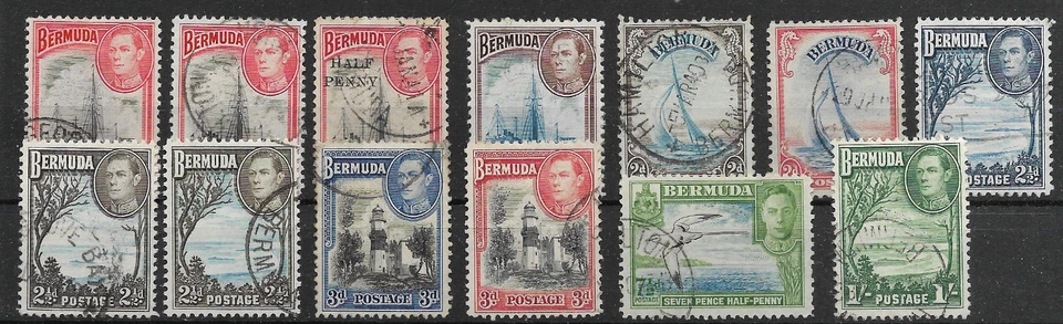 Bermuda @  1938-52 PICTORIAL SET, SG 110/115  USED  Nice Priced @GB782 - Image 1 of 1