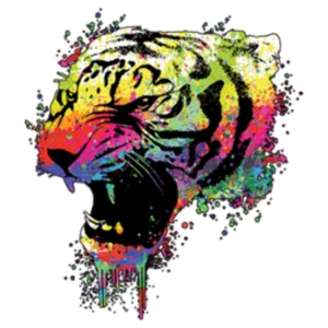 Camiseta DryBlend® para adultos - (COLORIDA / TIGRE NEÓN) - Imagen 1 de 44