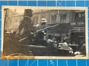 WW2 Japanese Marine Navy Photo Soldier in action after shooting sniper in China - Picture 1 of 2