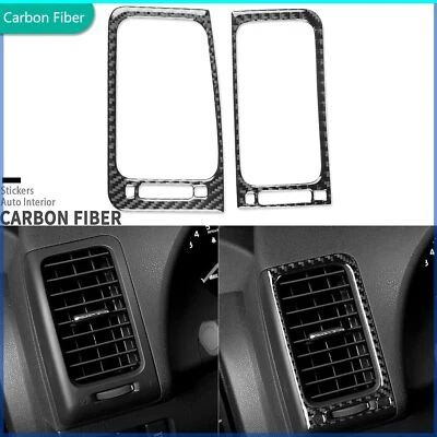 Real Carbon Fiber Dashboard Air Vent Outlet Cover For Nissan Altima Teana 08-12 - Изображение 1 из 4