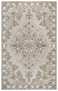 2x8 Rizzy Rugs Beige Medallion Bordered Branches Runner RS931A - Aprx 2' 6" x 8' - Picture 1 of 2