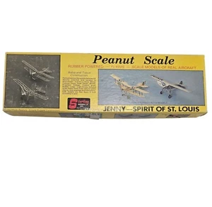 Rubber-Powered Flying Peanut Scale Model Kit Jenny & Spirit Of St. Louis By Ster - Picture 1 of 4