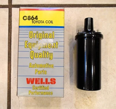 1981-1989 TOYOTA CAMRY CELICA 4 Runner Pickup Land Cruiser MR2 Ignition Coil - Image 1 of 3