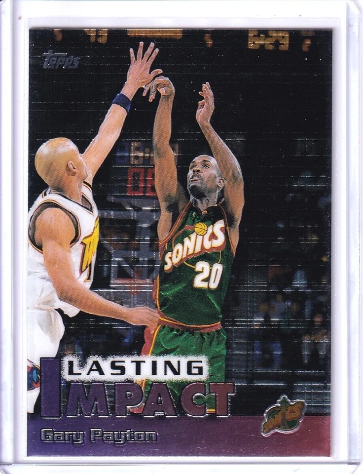 1999-00 Topps - GARY PAYTON - #18 (I18) Impact - Supersonics - Image 1 of 1
