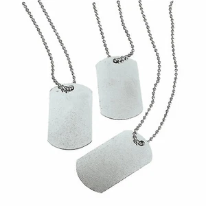 Dog Tag Necklaces, Jewelry, 12 Pieces - Picture 1 of 1