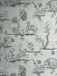 Brunschwig & Fils 69237 Wallpaper Green Beige Animal Safari Toile 1 Triple Roll - Picture 1 of 11