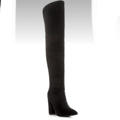 Botas por encima de la rodilla Marc Fisher LTD Breley negras de gamuza OTK talla 8,5 Foto 1 de 4