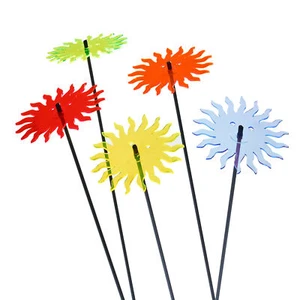 Deko Gartenpfähle lächelnde Sonne | 5x große Gartenschmuck | Outdoor Garten - Bild 1 von 35