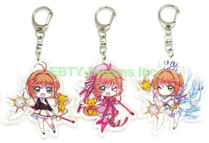 Juego de 3 llaveros de acrílico anime Sakura Sakura Kinomoto v1 - Imagen 1 de 2