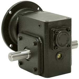 Reductor de engranaje helicoidal de hierro fundido ángulo recto 30:1 1,65 HP 56C salida doble en todo el mundo - Imagen 1 de 3