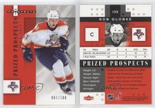 2005-06 Fleer Hot Prospects Red Hot /100 Rob Globke #135 Rookie RC