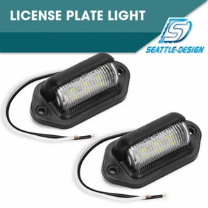 2PCS LED-Kennzeichen Lampe Anhänger Innenstufen Leuchte für 12V-Motorrad-LKWs - Afbeelding 1 van 11