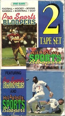 Hilarious Sports Bloopers and Pro Sports Bloopers VHS 1991 Walter Peyton VTG NR - Image 1 of 4
