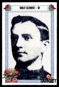 1990 TARGET DODGERS #914 WALLY CLEMENT BROOKLYN DODGERS