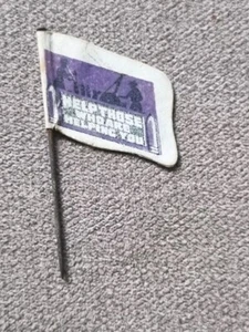 Original WW1 Flag Day Charity Pin Anstecker - YWCA War Work - Help Those Helping You - Bild 1 von 2