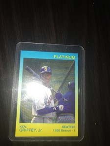 Ken Griffey Jr. 💎1991 STAR Platinum Baseball Card #56 1000 printed Seattle NM