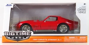 Jada Big Time Muscle 1969 Chevrolet 69 Corvette Stingray ZL-1 Chevy Red 1:24 - Picture 1 of 8