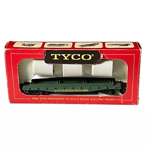 Tyco T342B:250 HO Western Maryland Skid Flat Car Culvert Pipes See Description - Picture 1 of 4