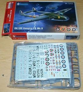 DH.100 Vampire FB.Mk.9 Tropicalised Fighter-Bomber in 1/72 von Special Hobby - Picture 1 of 2