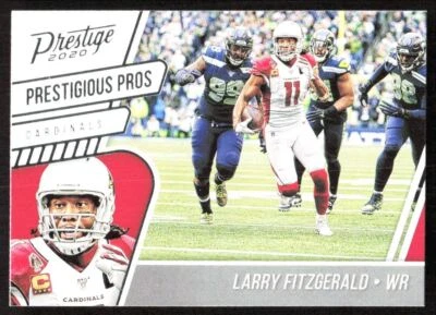 2020 3207E Panini Prestige Prestigious Pros Larry Fitzgerald Arizona Cardinals - Image 1 of 2