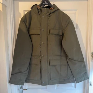 Cappotto Uomo Verde Scuro/Cachi Resistente alla Doccia - S M L XL XXL - Nuovo con etichette - Foto 1 di 12