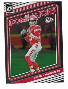 2022 Donruss Optic Dominators Patrick Mahomes D-3 Insert Card - Bild 1 von 2