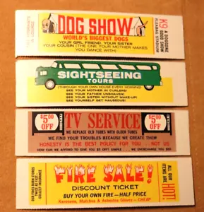 1968 TOPPS NUTTY TICKETS NR. 1, 15, 16 & 24 - Bild 1 von 11