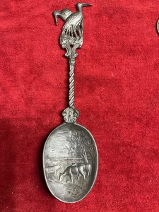 Cucharas Decorativas Peltre Ganado Alemán Pájaros Envío Gratis - Imagen 1 de 4