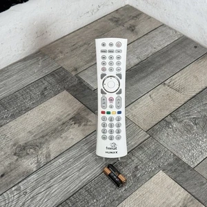 Genuine Humax Freesat White Remote Control HDR-1100S TV Original + Batteries - Picture 1 of 12