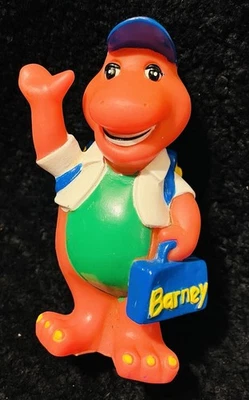 De colección Barney El Dinosaurio Púrpura Banco de Monedas Juguete Mochila Gorra de Bola Escuela Trex Foto 1 de 4