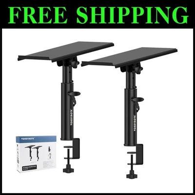 Universal Studio Monitor Stands Pair - Adjustable Height - Image 1 of 4